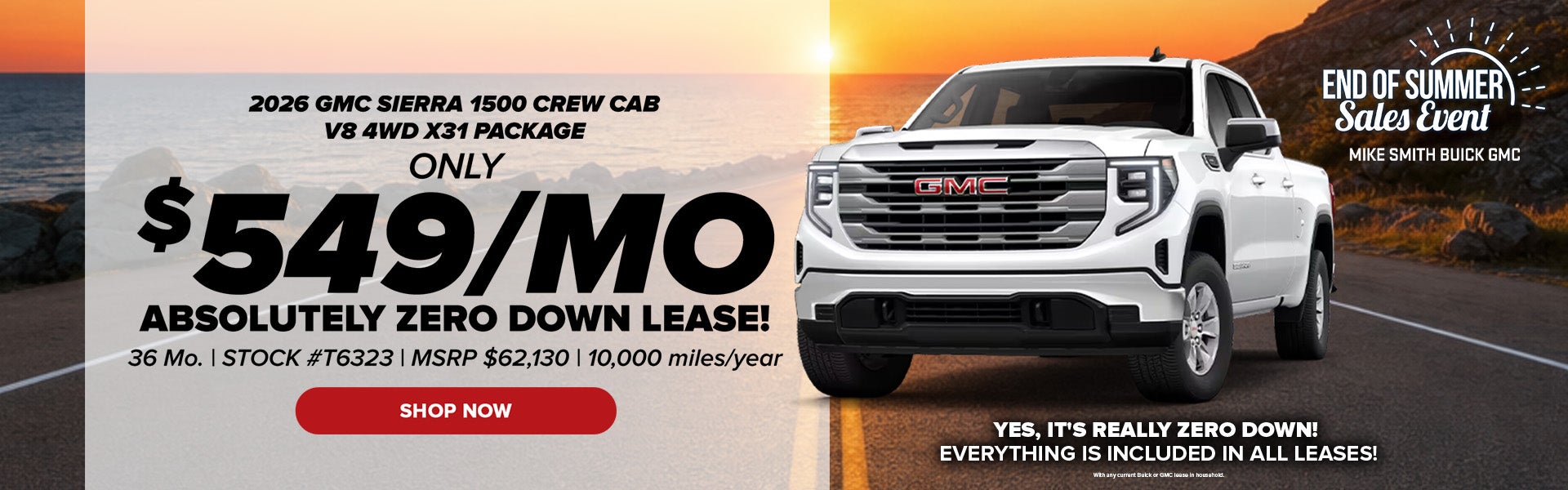 2026 GMC Sierra 1500 Crew Cab V8 4WD X31 Package